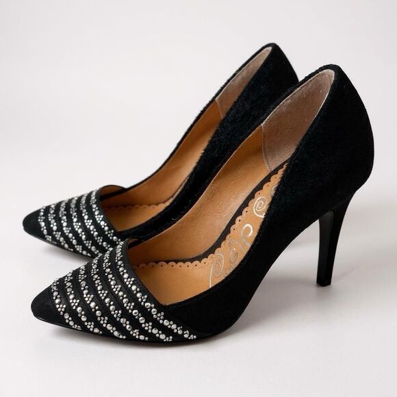 Naughty Monkey Shoes - Naughty Monkey Leather Pony Hair Stiletto Heels Size 9 39